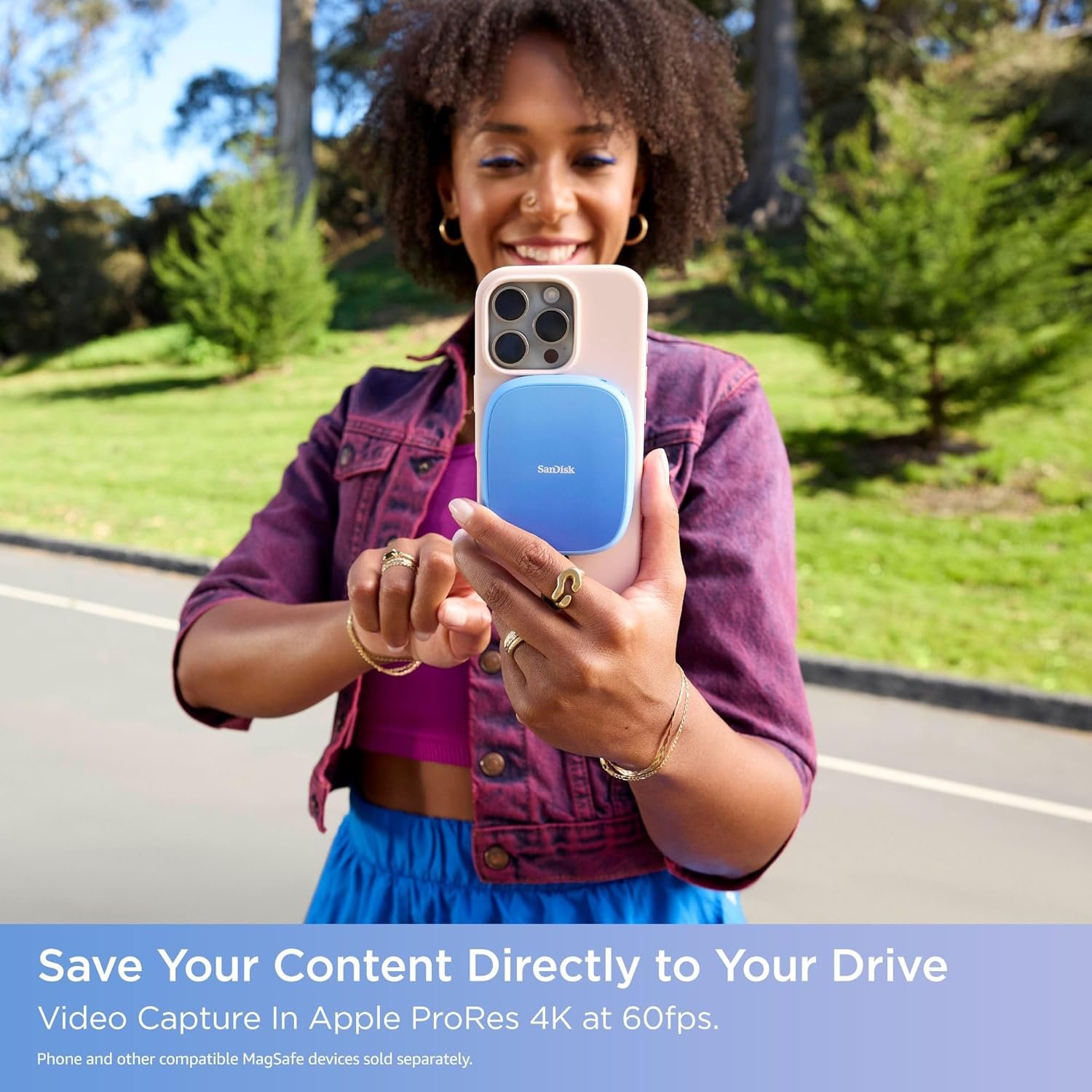 SanDisk Creator Phone SSD External Solid State Drive for iPhone & Android - Image 2